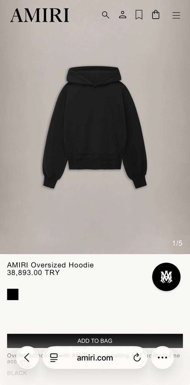 Black Oversized Hoodie