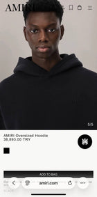 Black Oversized Hoodie