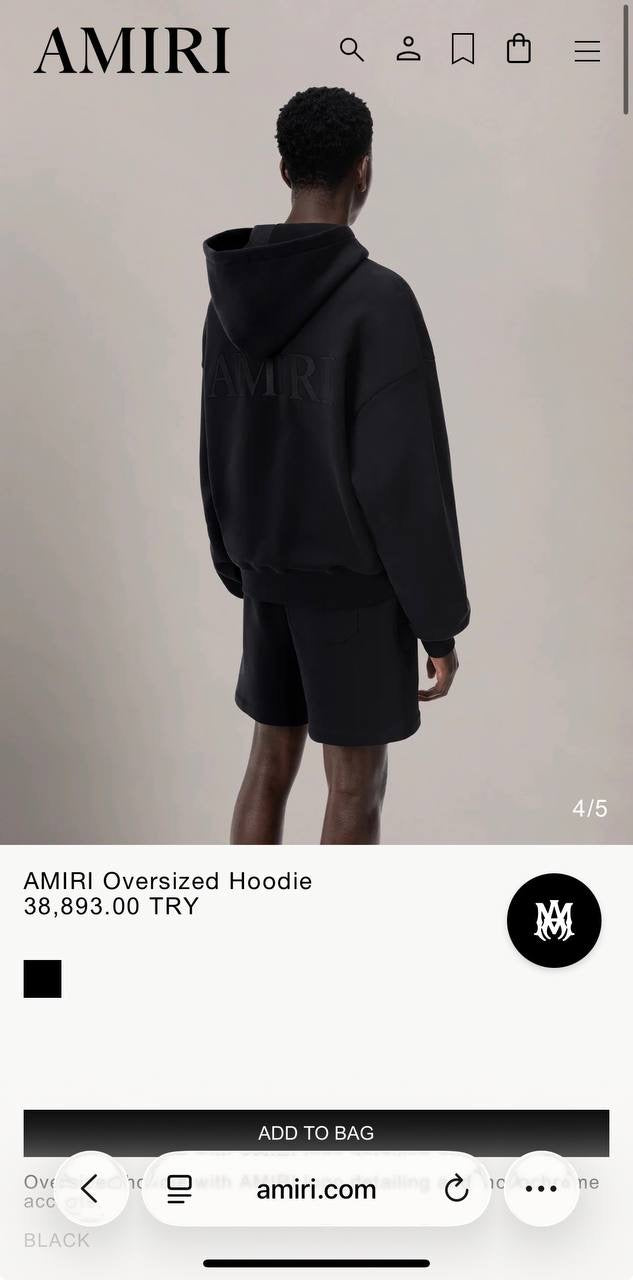 Black Oversized Hoodie