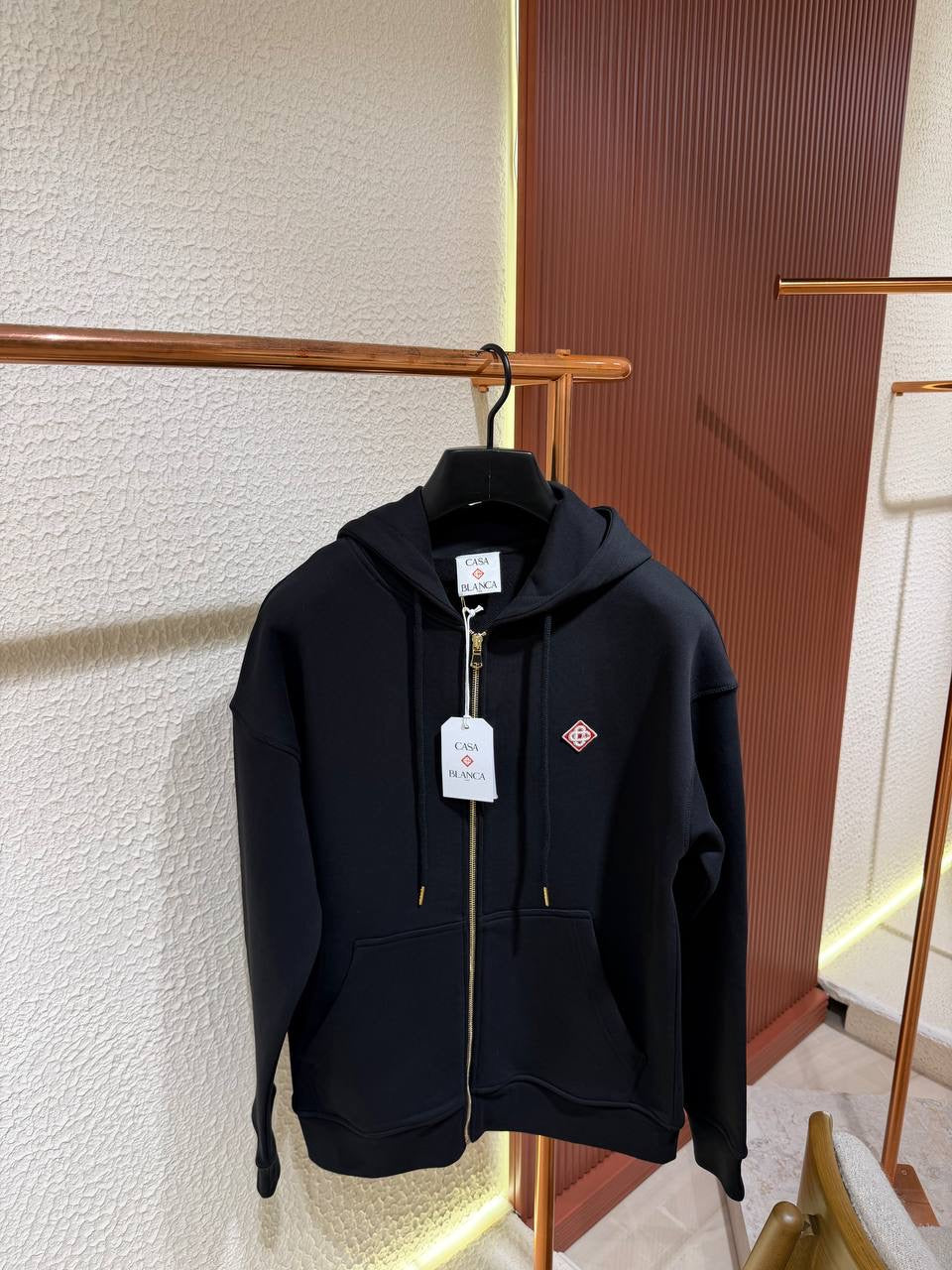 Black Zipper Sweatshirt