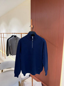Blue Monogram Knitted Polo