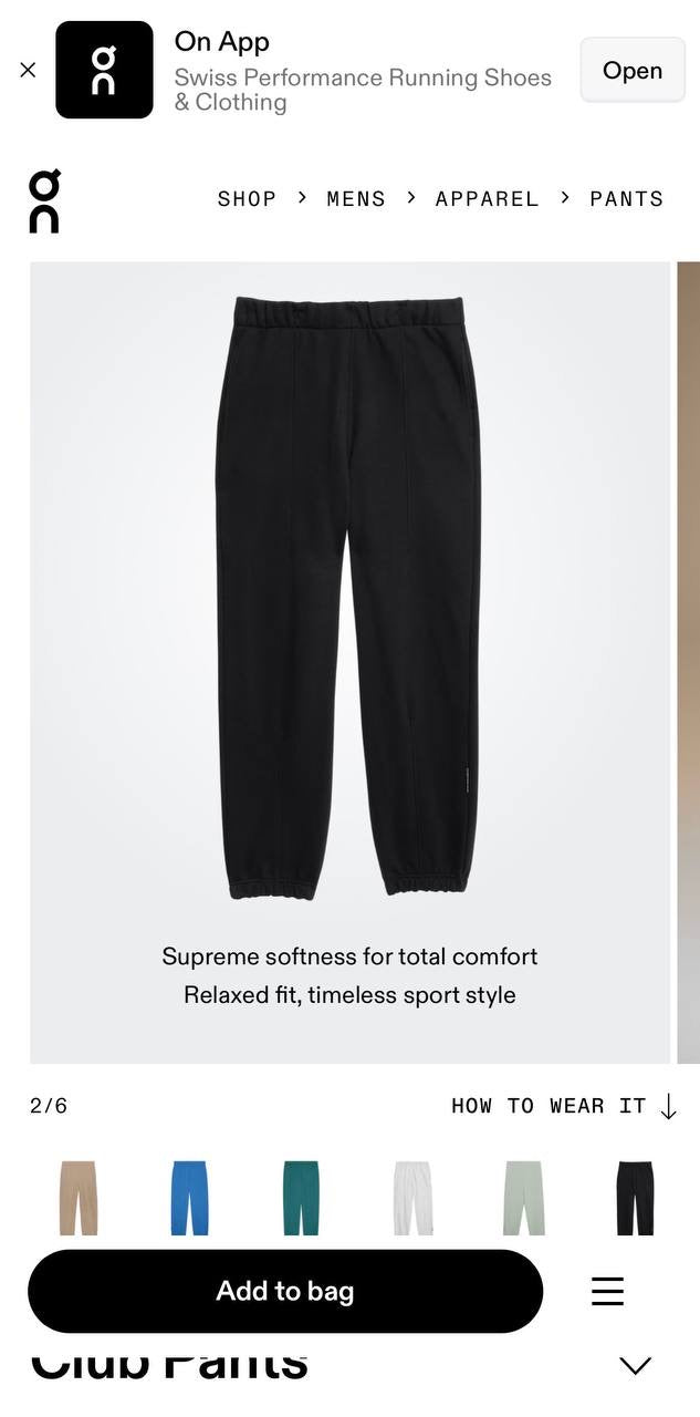 Black Cotton Trackpants