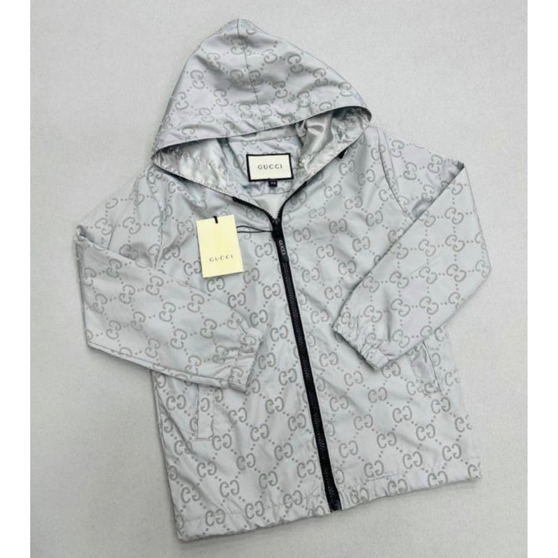 Gray Monogram Kid Jacket